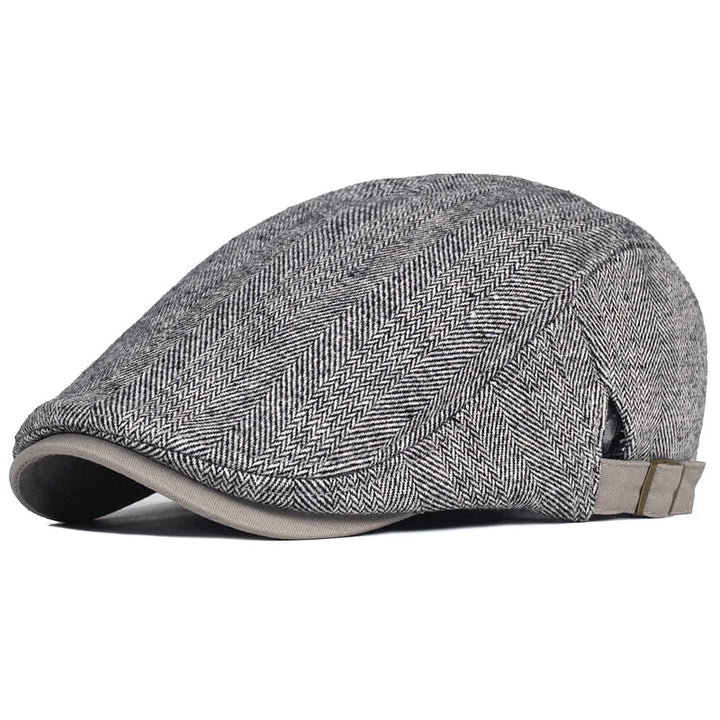 Cadre Dore | Modern Men’s Cap with Herringbone Pattern